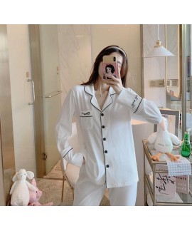 Wholesale Cotton Long Sleeve Cute Homewear Suit For Spring And Autumn