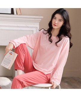 Cotton Long-sleeved Casual Wearable Ladies Homewear Pajamas Sit For Spring And Autumn