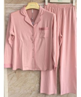 Bamboo Fiber Women's Pajamas Homewear Suit For Autumn And Winter