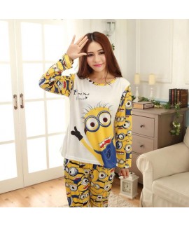 Minions Big Eyes Cute Cartoon Suit Loose And Cute Home Clothes