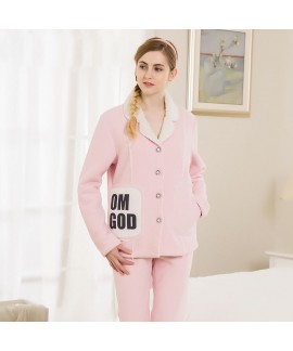 new style lamb collar pajama set for spring cheap ...