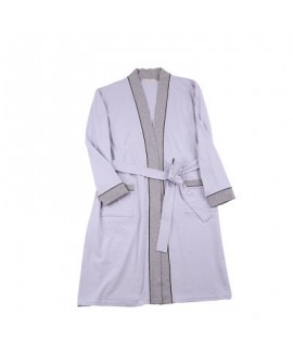 Cardigan slim mens cotton pajama sets comfortable Nightgown for male in spring