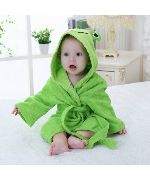 New cute animal shape baby longsleeved pajamas cotton baby bathrobe