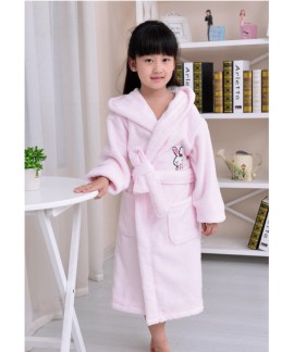 New Cotton Nightgrown Children Snoopy Hooded Thicken Warm Bathrobe Wholesale and Retail