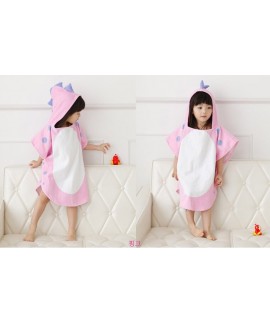 New baby cotton nightgown polygonal dinosaur hooded swimming boy bath towel Wholesale and Retail