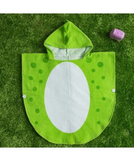 New baby cotton nightgown polygonal dinosaur hooded swimming boy bath towel Wholesale and Retail
