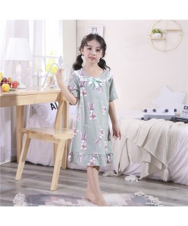 New children's cotton lapel short-sleeved rabbit p...