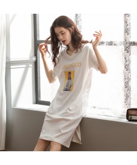 2019 pure cotton ladies sleepwear for summer casual long sleeve pajamas and onesies for women