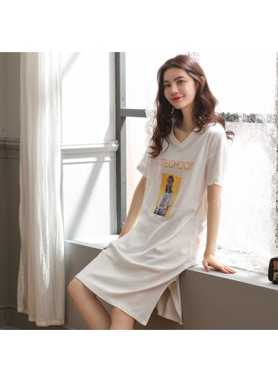 2019 pure cotton ladies sleepwear for summer casual long sleeve pajamas and onesies for women