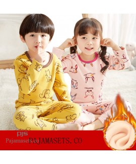 children's comfy pajama sets for winter babies' pl...