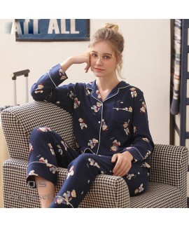 long sleeves cute cotton pajama sets for couple lovely comfy cotton pj sets for spring