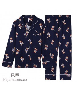 long sleeves cute cotton pajama sets for couple lovely comfy cotton pj sets for spring