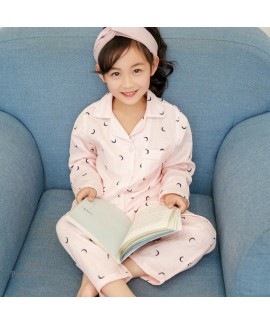 children's pure cotton pajama sets for spring casual sleepwear sets for boys and girls