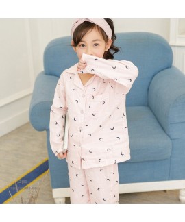 children's pure cotton pajama sets for spring casual sleepwear sets for boys and girls