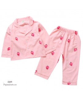 Long Sleeve Children's Two Sets of pajamas for spring comfy sleepwear sets for boys and girls