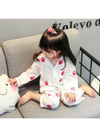 Long Sleeve Children's Two Sets of pajamas for spring comfy sleepwear sets for boys and girls