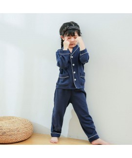 Children's two set of pajamas for spring 2019 pure cotton sleepwear for boys and girls