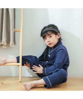 Children's two set of pajamas for spring 2019 pure cotton sleepwear for boys and girls