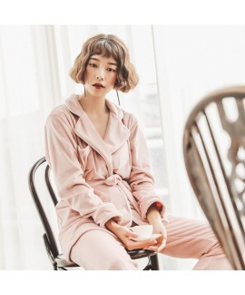 Loose cardigan lace gown for women luxury Pajamas female