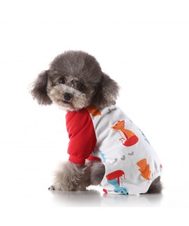 Pet Clothes Home Clothes Pet Pajamas Dog Donut Autumn and Winter Pajamas