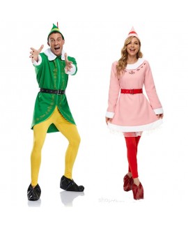 Santa Claus Costume Christmas Elf  Costume Cosplay...