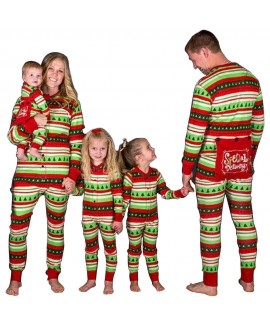 New style parent-child suit children's pajamas Str...