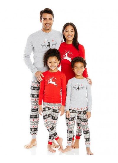 Long sleeves Christmas parent-child wear,simple Family clothing for Christmas