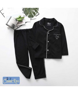 Autumn and winter long-sleeved cotton home service parent-child Family pajamas