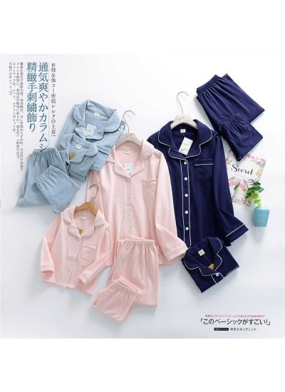 Korean spring home service cotton family clothing sleepwear wholesale