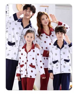 cotton boys and girls parent-child festive family wear home pajamas clothing set