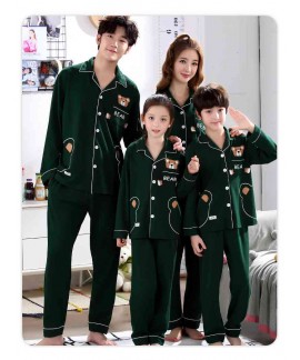 cotton boys and girls parent-child festive family wear home pajamas clothing set