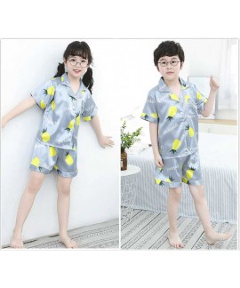 Summer Family Of Three Short Sleeve Mother And Child Cute Cartoon Pajamas