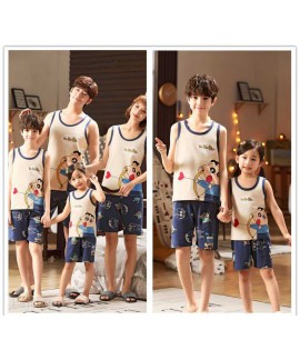 Sleeveless Cotton vests for a family of three or four home service summer