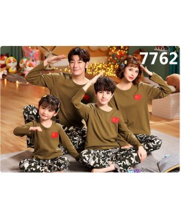 Parent-child children autumn and winter long-sleeved pure cotton home wear