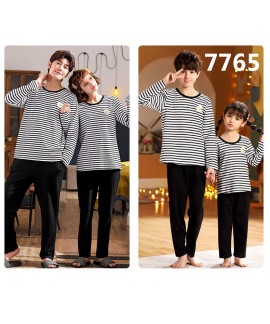 Parent-child children autumn and winter long-sleeved pure cotton home wear