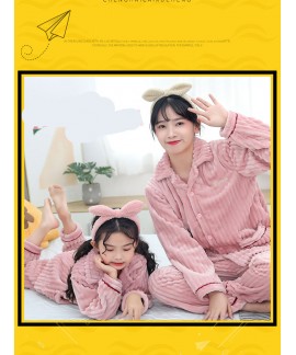 Children's flannel family wear thick Korean pajama...