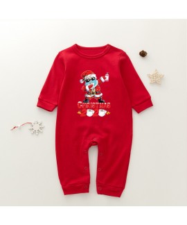 Christmas gift letter printing epidemic element family matching pajamas set