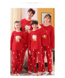 New year festive long-sleeved men and women parent...