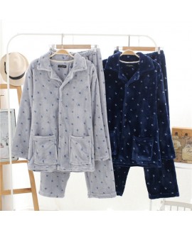 Thickened Flannel pjs cheap Men's pajamas Wholesal...