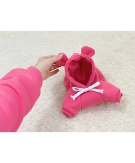 Cute Bear Ear Cat Dog Hoodie Cotton Solid Color Parent Child Pajamas