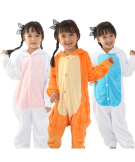 girls cartoon animal conjoined pajamas for spring ...