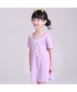 New cotton pajama set for girls comfy sleepwear can wear outside