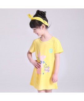 New cotton pajama set for girls comfy sleepwear can wear outside