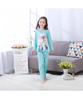 Long sleeved children's cartoon pajamas,girls Frozen queen Anna pajama