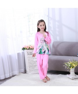 Long sleeved children's cartoon pajamas,girls Froz...