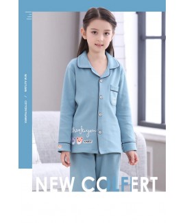 long sleeves cotton Girls Pyjamas,spring and autum...