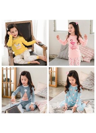lovely girls lounge pyjamas set for spring cute comfy set of pajamas for children