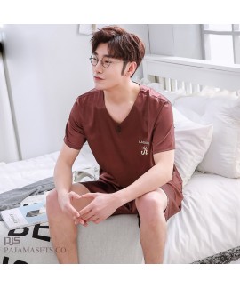 Short Sleeve Men's Sleepwear For Summer Large Size...