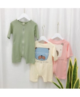 Onesies knitted Thin Children's Short Sleeve Home Wear