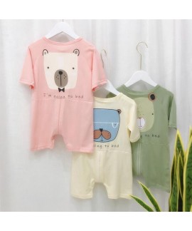 Onesies knitted Thin Children's Short Sleeve Home Wear